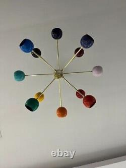 Beau lustre Sputnik de style moderne du milieu du siècle, design Stilnovo italien