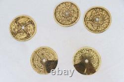 Brass Calendrier Arabe Astrolabe Astrologique Antique Islamique Navigation Poli