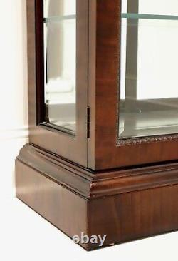 Century Claridge Solid Ahogany Chippendale Style Curio Display Cabinet