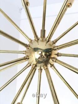 Chandelier Sputnik moderne - Luminaire en laiton antique - Chandelier Sputnik en laiton