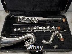 Clarinette basse en bois professionnelle Selmer Paris, joue excellent