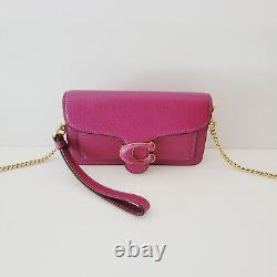 Coach CJ925 Pochette poignet croisée en cuir poli à grain de raisin profond