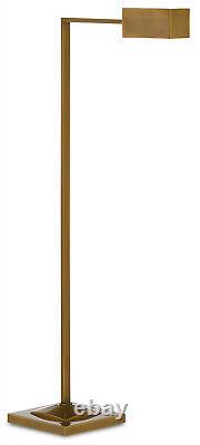 Currey And Company-8000-0025-one Light Floor Lamp-polanded Antique Brass