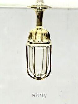Lampe / luminaire de hublot de navire antique en laiton polonais vintage Lot de 2