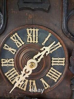 Mouvement en laiton poli avec pivots en bronze pour horloge allemande ancienne