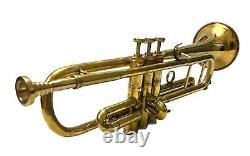 Nouvelle Trompette Bb en laiton poli avec embouchure professionnelle pour les étudiants