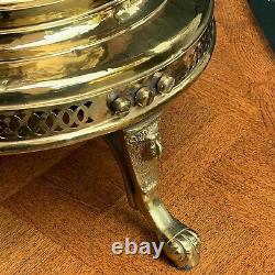 Vintage French Poli Laiton Bell Brazier Heater Fire Pit Encens