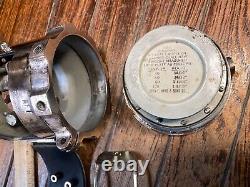 Vintage Polished Brass Us Navy Bureau Of Ships John E Hand Compass